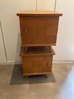 Vintage Nachtkastjes Set, Antiek en Kunst, Ophalen