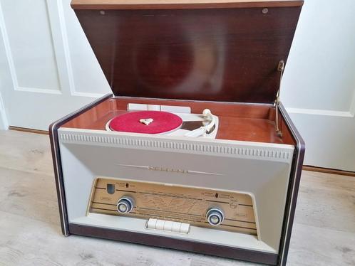 Philips radio met platenspeler H4X73A, Antiek en Kunst, Antiek | Tv's en Audio, Ophalen