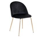 4x Eetkamerstoel Geneve Velvet | Zwart en Goud, Huis en Inrichting, Stoelen, Ophalen, Nieuw, Metaal, Vijf, Zes of meer stoelen