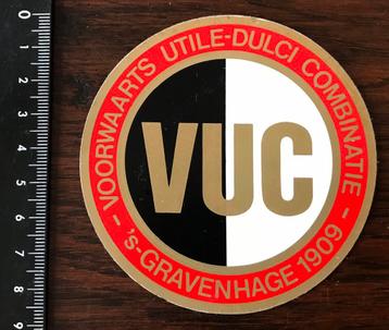 Oude VUC Sticker beschikbaar voor biedingen