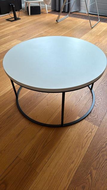 Salontafel wit rond diameter 80cm