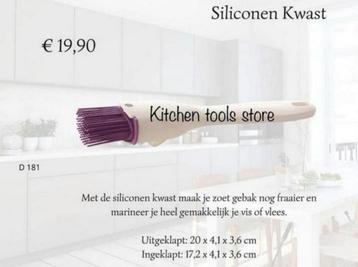 Tupperware silicone borstel keuken bakkwast roze of blauwe beschikbaar voor biedingen