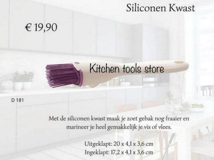 Tupperware silicone borstel keuken bakkwast roze of blauwe, Huis en Inrichting, Keuken | Tupperware, Nieuw, Overige typen, Ophalen of Verzenden