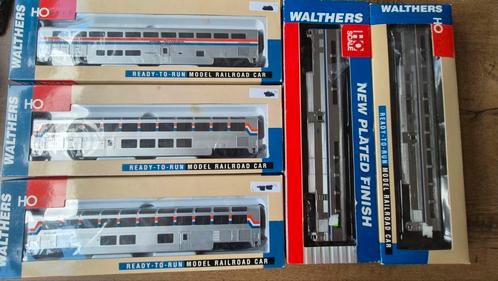 Walthers Superliners Amtrak, Hobby en Vrije tijd, Modeltreinen | H0, Zo goed als nieuw, Wagon, Gelijkstroom, Ophalen of Verzenden