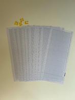 ponskaarten blanco set 10 stuks met klemmen, Ophalen of Verzenden, Nieuw, Breien, Overige typen
