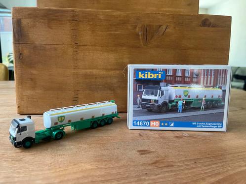 Kibri 14670 HO tankwagen BP met originele doos, Hobby en Vrije tijd, Modelauto's | 1:87, Zo goed als nieuw, Bus of Vrachtwagen