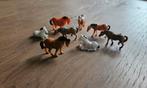 Paarden 8 stuks spoor ho, Overige merken, Gebruikt, Gelijkstroom of Wisselstroom, Brug, Tunnel of Gebouw