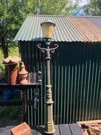 Oude giet ijzeren lantaarnpaal 210 cm, Tuin en Terras, Buitenverlichting, Staande lamp, Ophalen of Verzenden, Zo goed als nieuw