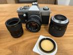 Praktica MTL3 Camera + 2 extra lenzen + accessoires, Ophalen, Zo goed als nieuw, Spiegelreflex, Overige Merken