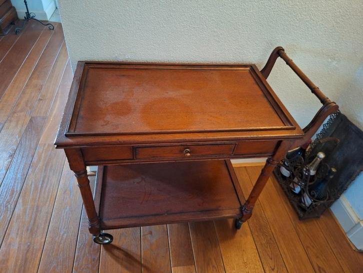 Theewagen Koloniaal, Huis en Inrichting, Tafelonderdelen, Gebruikt, Tafelblad, Minder dan 50 cm, Minder dan 50 cm, Rechthoekig