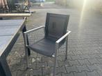 Stapelbare tuinstoel | Khaki | Textileen | Showroommodel, Ophalen of Verzenden, Zo goed als nieuw, Aluminium, Stapelbaar