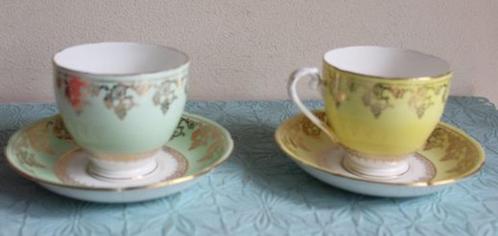 2 kop en schotels Royal Grafton, Huis en Inrichting, Keuken | Servies, Zo goed als nieuw, Kop(pen) en/of Schotel(s), Overige stijlen