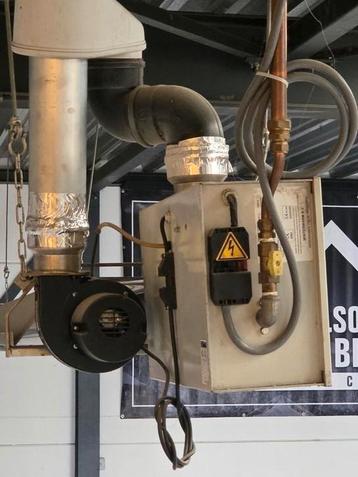 Werkplaats buizen kachel stralinggasheater beschikbaar voor biedingen