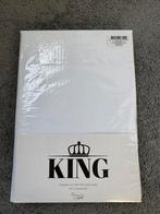 King satijn katoenen hoeslaken 140 x 200 cm, Ophalen of Verzenden, Wit, Hoeslaken of Sloop, Nieuw