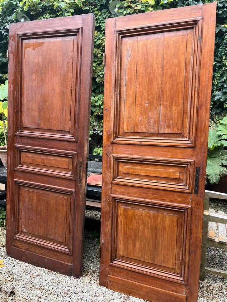 ANTIEKE DEUR PANEELDEUR BINNENDEUR HERENHUIS 1885 ZGSTAAT, Doe-het-zelf en Verbouw, Deuren en Horren, Binnendeur, 200 tot 215 cm