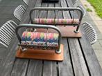 2x retro cadeau papier houder met ouderwetse Sinterklaas, Diversen, Cadeaupapier, Ophalen, Gebruikt