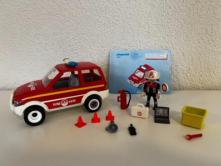 Playmobil 4822 – Brandweer - Brandweer interventiewagen, Kinderen en Baby's, Speelgoed | Playmobil, Zo goed als nieuw, Complete set