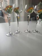 handgeschilderde glazen, Antiek en Kunst, Antiek | Glas en Kristal, Ophalen of Verzenden