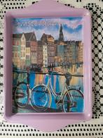 Hip mini dienblad sfeervol Amsterdam, Ophalen of Verzenden, Nieuw, Rechthoekig, Hout
