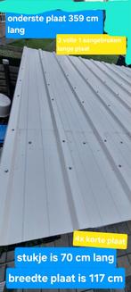 Stalen Dakplaat (vilt) gebruikt incl.schroeven, Gebruikt, 15 m² of meer, Metaal, Grijs