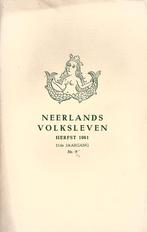 Neerlands Volksleven - Herfst 1961 - Nr 4, Ophalen of Verzenden, Gelezen
