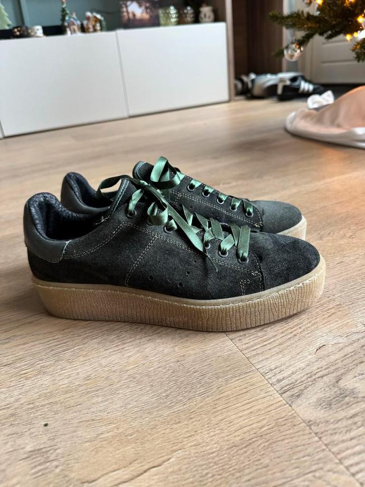 Groene Sneakers, Kleding | Dames, Schoenen, Zo goed als nieuw, Sneakers of Gympen, Groen, Ophalen of Verzenden
