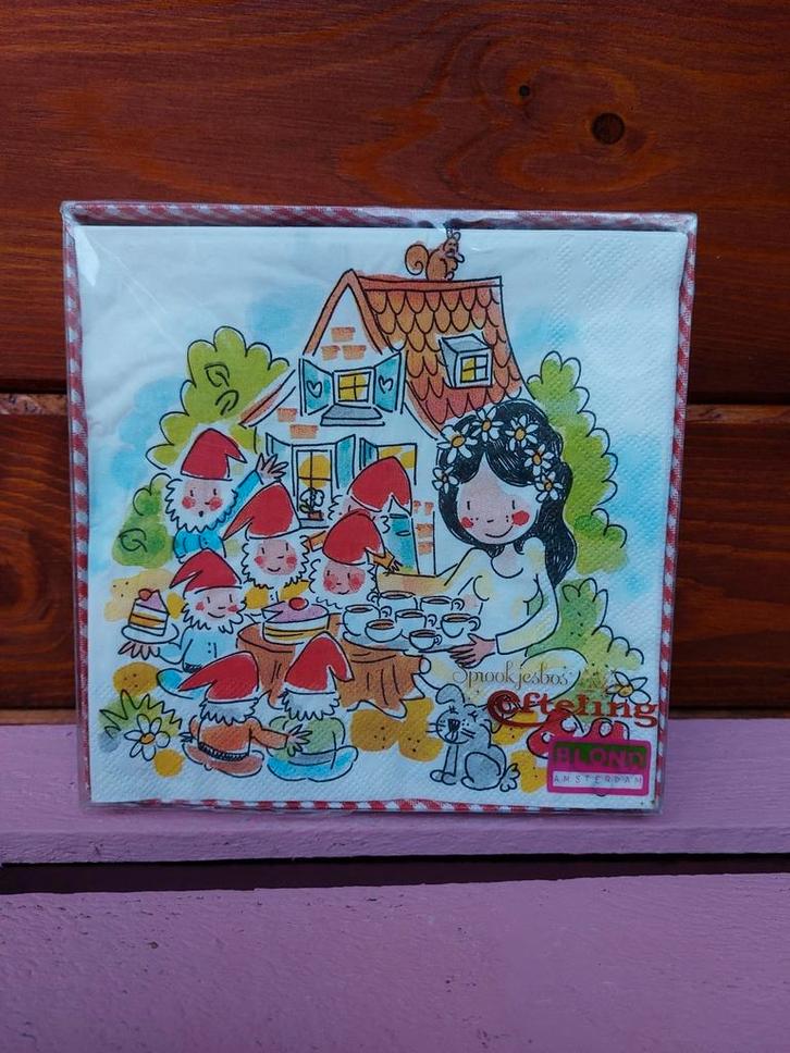 Blond Amsterdam Efteling servetten, Huis en Inrichting, Keuken | Servies, Zo goed als nieuw, Blond Amsterdam, Ophalen of Verzenden