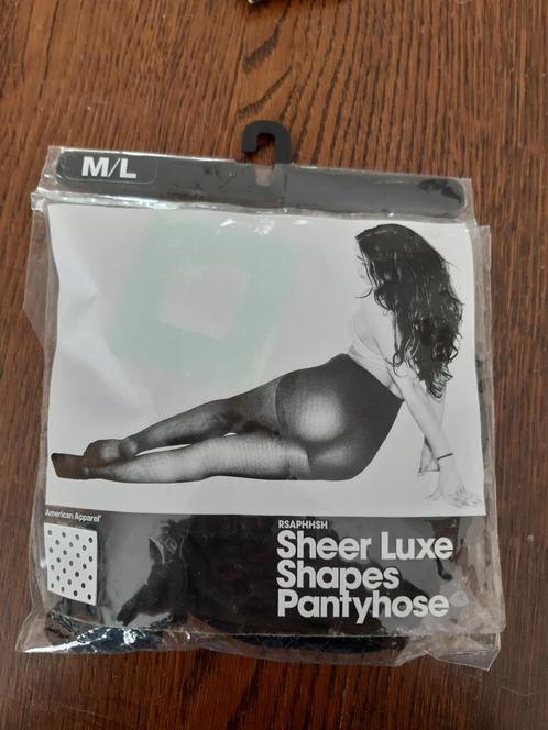 American apparel zwarte panty met dots ml, Kleding | Dames, Leggings, Maillots en Panty's, Nieuw, Panty, Zwart, Verzenden