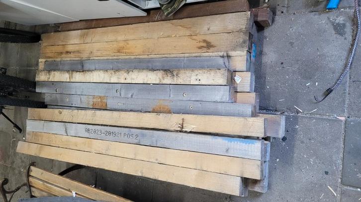 vurenbalken, Doe-het-zelf en Verbouw, Hout en Planken, Gebruikt, Balk, Vuren, Minder dan 200 cm, 50 mm of meer, Ophalen