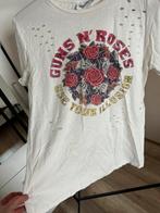 Top shirt women guns'n'roses t-shirt M concert festival rock, Maat 38/40 (M), Ophalen of Verzenden, Wit, Zo goed als nieuw