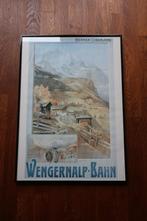 reclame poster Wengernalp Bahn, Ophalen of Verzenden, Zo goed als nieuw, Reclamebord