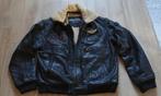 Nickelson leren motor/piloten jack, Kleding | Heren, Jassen | Winter, Ophalen of Verzenden, Gedragen, Overige maten, Zwart