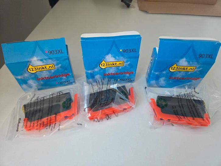 6 cartridges 903XL (2x geep, 2x cyaan, 2x magenta), Audio, Tv en Foto, Fotografie | Accu's en Batterijen, Ophalen of Verzenden