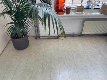 Laminaatvloer, wit marmer gekleurd, 20m2. beschikbaar voor biedingen