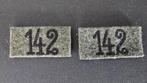 Originele set Überschüben Wehrmacht Pionier-Regiment 142., Verzamelen, Ophalen, Duitsland, Embleem of Badge
