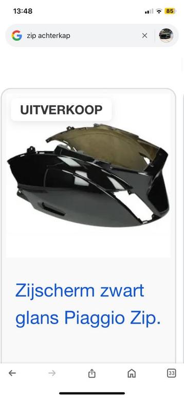 Zip zwarte achterkap gezocht! mag van een std zip kappenset  beschikbaar voor biedingen