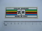 sticker oud Cycles Rossino italy vintge racefiets bike retro, Verzenden, Zo goed als nieuw, Bedrijf of Vereniging