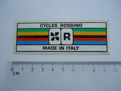 sticker oud Cycles Rossino italy vintge racefiets bike retro, Verzamelen, Stickers, Zo goed als nieuw, Bedrijf of Vereniging, Verzenden