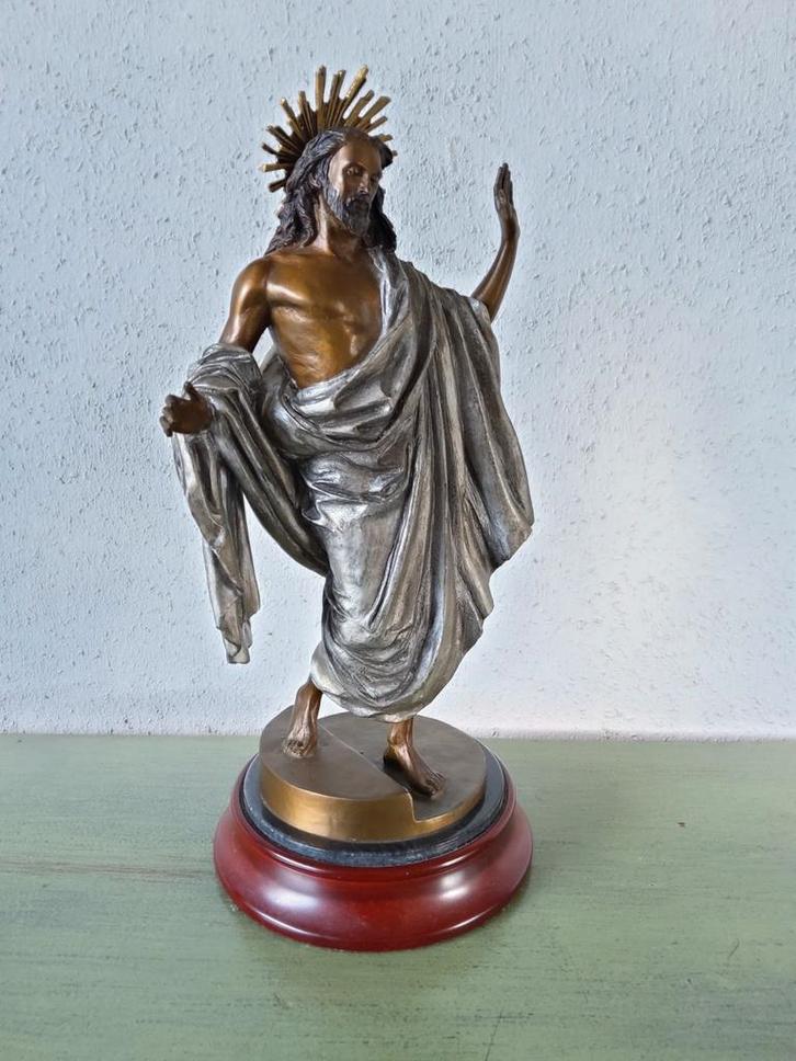 Bronzen Jezus Beeld - Gelimiteerde Oplage, Antiek en Kunst, Kunst | Beelden en Houtsnijwerken, Ophalen of Verzenden
