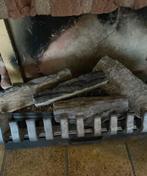 Vier keramische houtblokken stammenset voor gasblokkenvuur, Ophalen of Verzenden, Zo goed als nieuw