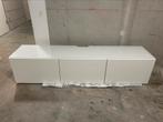 Mooie witte tv meubel van IKEA 180 cm (Bestâ), Ophalen, 150 tot 200 cm, Zo goed als nieuw, Minder dan 100 cm