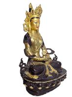 Tara brons (goldface)  – Brons met Verguld Gezicht, 27 cm, Huis en Inrichting, Woonaccessoires | Boeddhabeelden, Ophalen of Verzenden