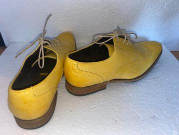 Herenschoenen geel leder mt 42 nieuw! beschikbaar voor biedingen