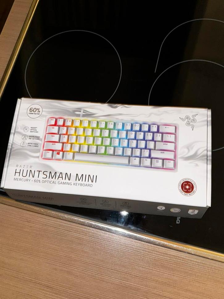 Razer Huntsman Mini Gaming Keyboard (Optical Red) Mercury, Computers en Software, Toetsenborden, Zo goed als nieuw, Ophalen of Verzenden