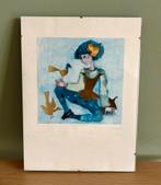 Ingelijste print Rosina Wachtmeister - Dreaming girl, Antiek en Kunst, Kunst | Litho's en Zeefdrukken, Ophalen of Verzenden