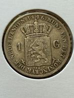 Gulden 1846 lelie, Postzegels en Munten, Munten | Nederland, 1 gulden, Zilver, Ophalen of Verzenden, Losse munt