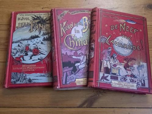 Paul D' Ivoi - 3 antieke boeken, Antiek en Kunst, Antiek | Boeken en Bijbels, Ophalen of Verzenden