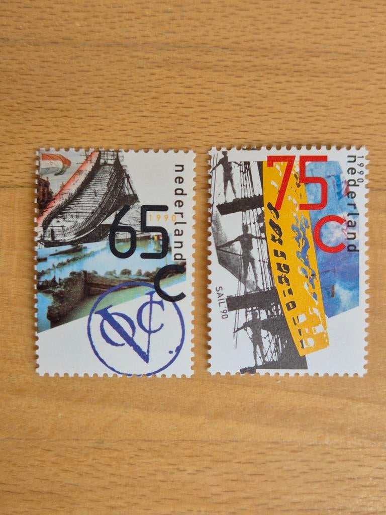 Nederland 1990 VOC en Sail Amsterdam, Postzegels en Munten, Postzegels | Nederland, Ophalen of Verzenden, Na 1940, Postfris