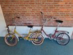 2 keer vouwfiets vintage retro gazelle vouw fiets geel rood, Ophalen, Gebruikt, 14 tot 16 inch, Totaal opvouwbaar