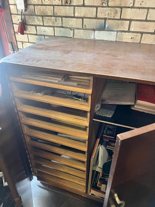 Vintage Houten Kast, Huis en Inrichting, Kasten | Dressoirs, Gebruikt, 50 tot 100 cm, 50 tot 75 cm, Met lade(s), Met deur(en)
